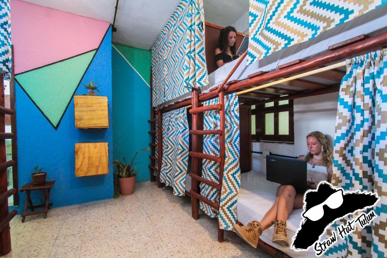 Straw Hat Hostel & Rooftop Bar Tulum Kültér fotó