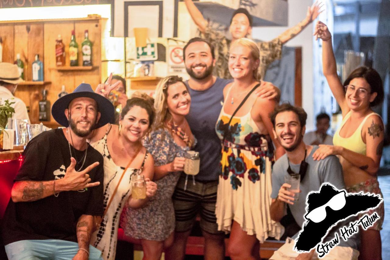 Straw Hat Hostel & Rooftop Bar Tulum Kültér fotó
