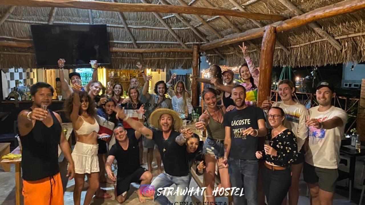 Straw Hat Hostel & Rooftop Bar Tulum Kültér fotó