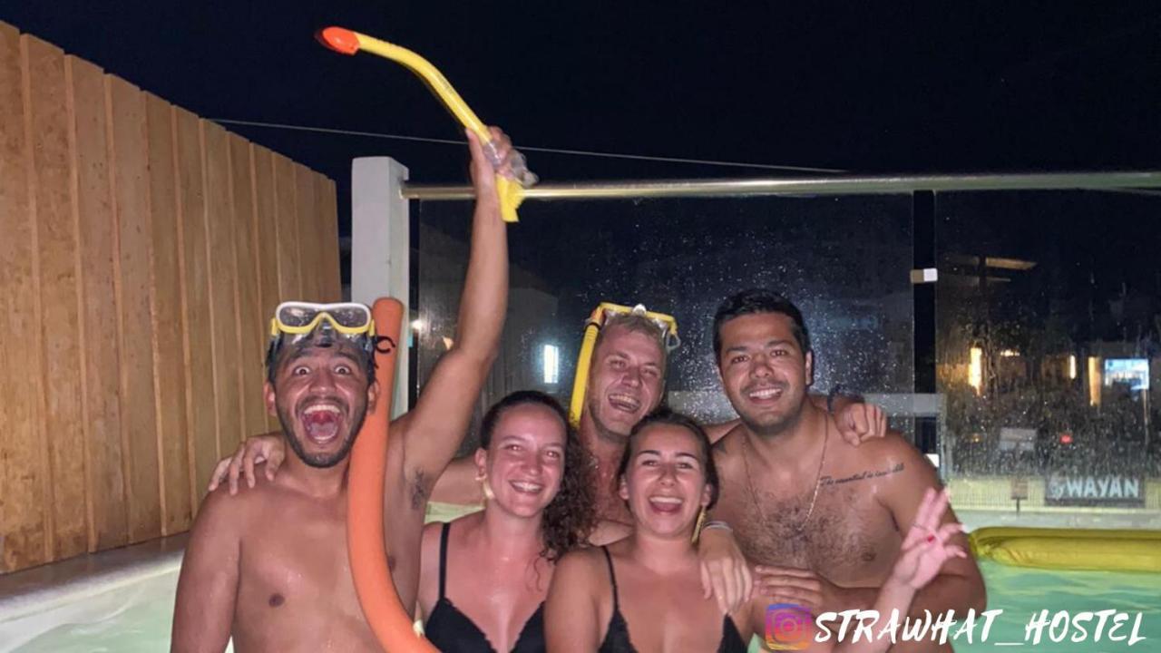 Straw Hat Hostel & Rooftop Bar Tulum Kültér fotó