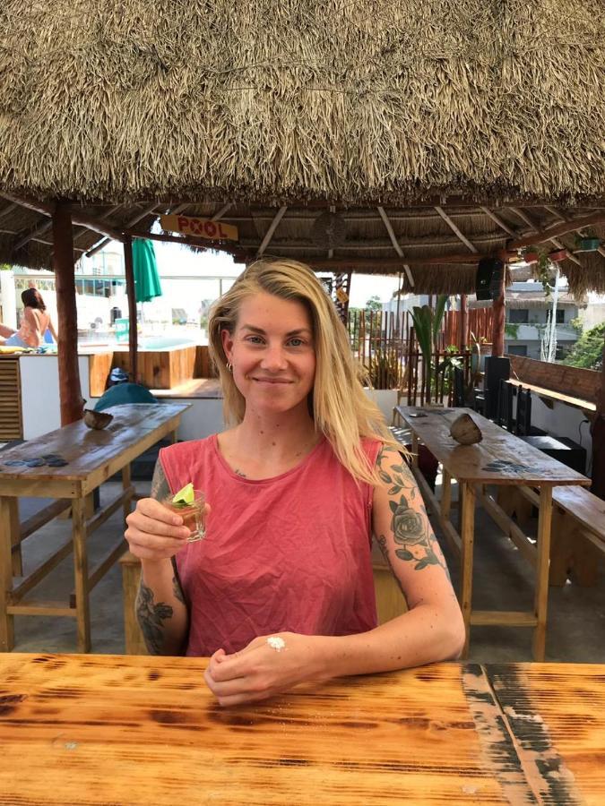 Straw Hat Hostel & Rooftop Bar Tulum Kültér fotó