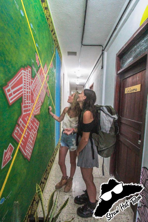 Straw Hat Hostel & Rooftop Bar Tulum Kültér fotó