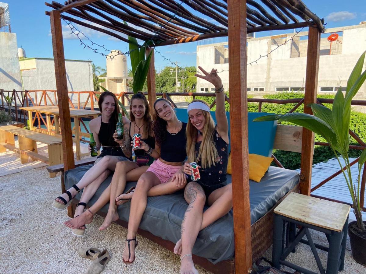 Straw Hat Hostel & Rooftop Bar Tulum Kültér fotó