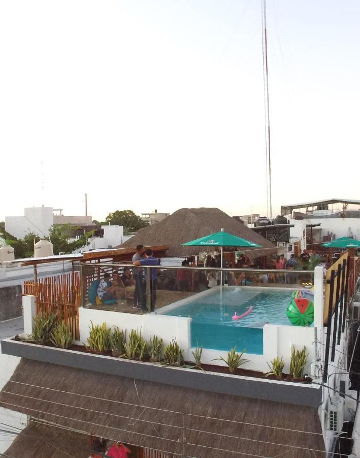 Straw Hat Hostel & Rooftop Bar Tulum Kültér fotó